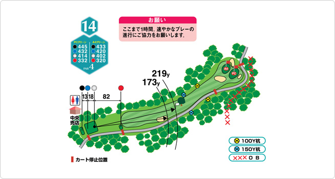 HOLE14 / 445YARDS / PAR4